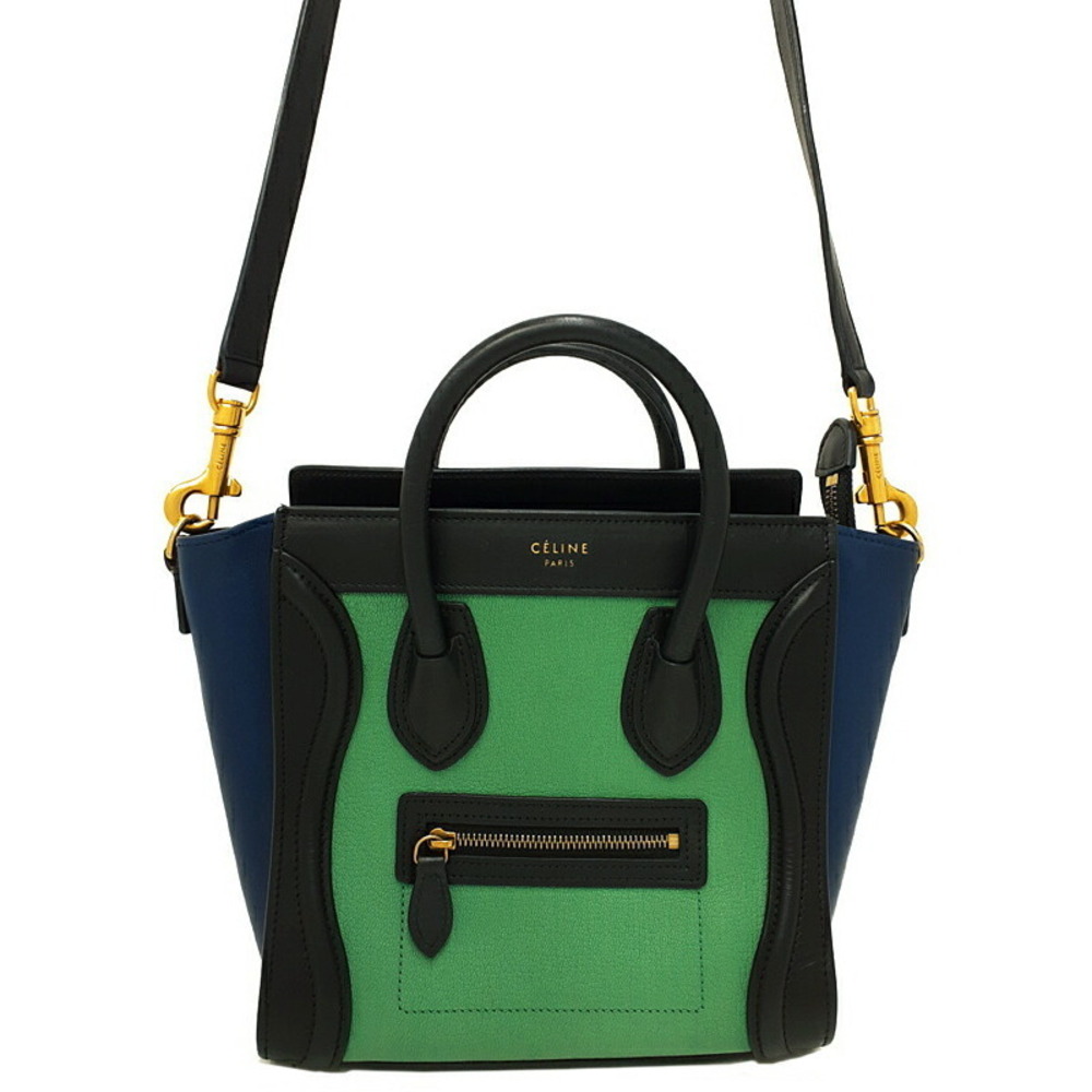 Celine Shopper Leather Shoulder Bag - Picture 2 of 9